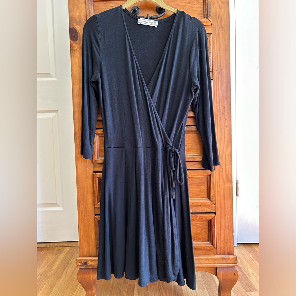Abercrombie & Fitch Black Long Sleeve Dress